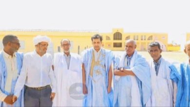صورة بالفيديو.. كلمة مرشح الإنصاف لجهة اينشيري الشيخ ماء العينين ولد الغرابي في مهرجان امحجيرات